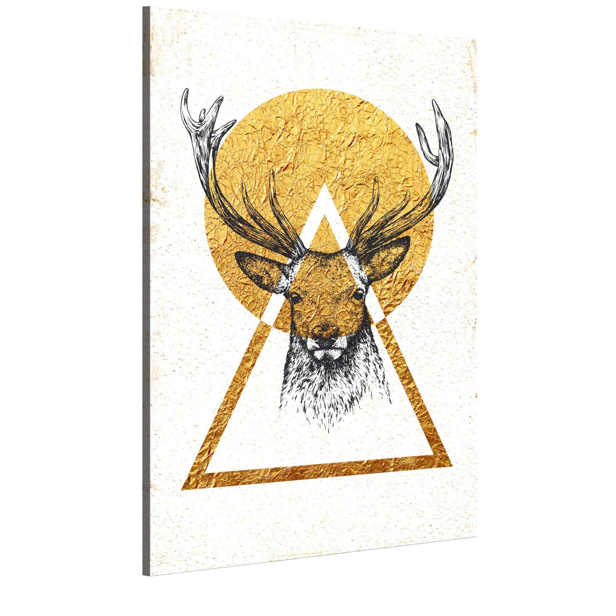 Tablou canvas - Casa mea cerb de aur - 40 x 60 cm