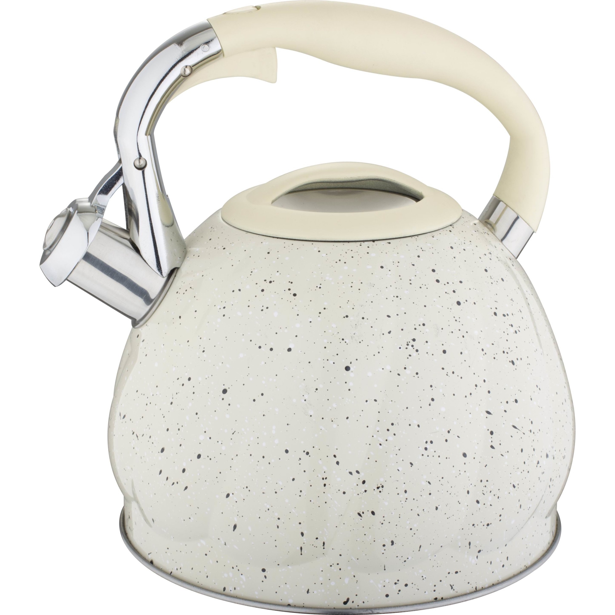 Ceainic Bohmann din inox, 3L, alb marmorat