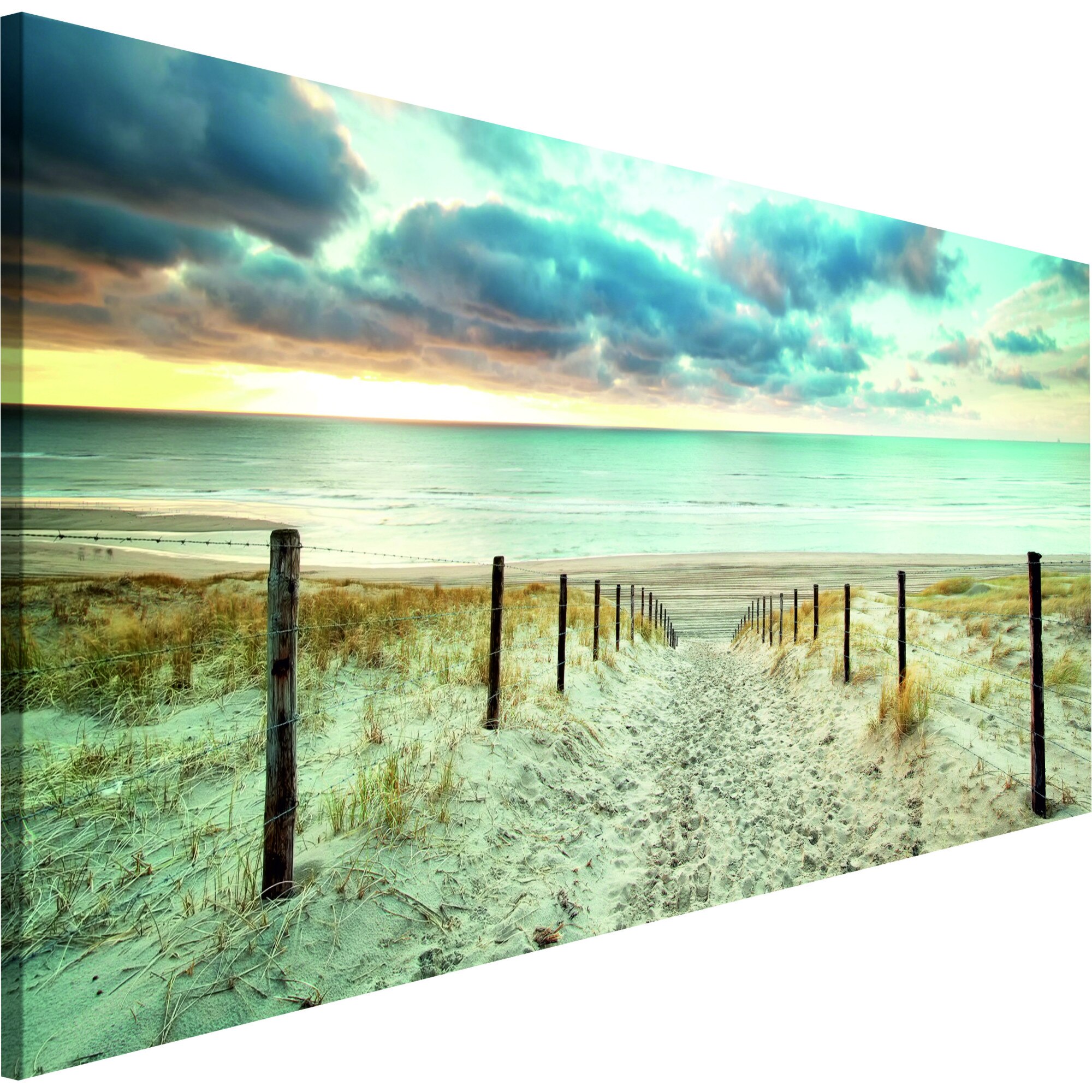 Tablou canvas - Calea de nisip Ingusta - 135 x 45 cm