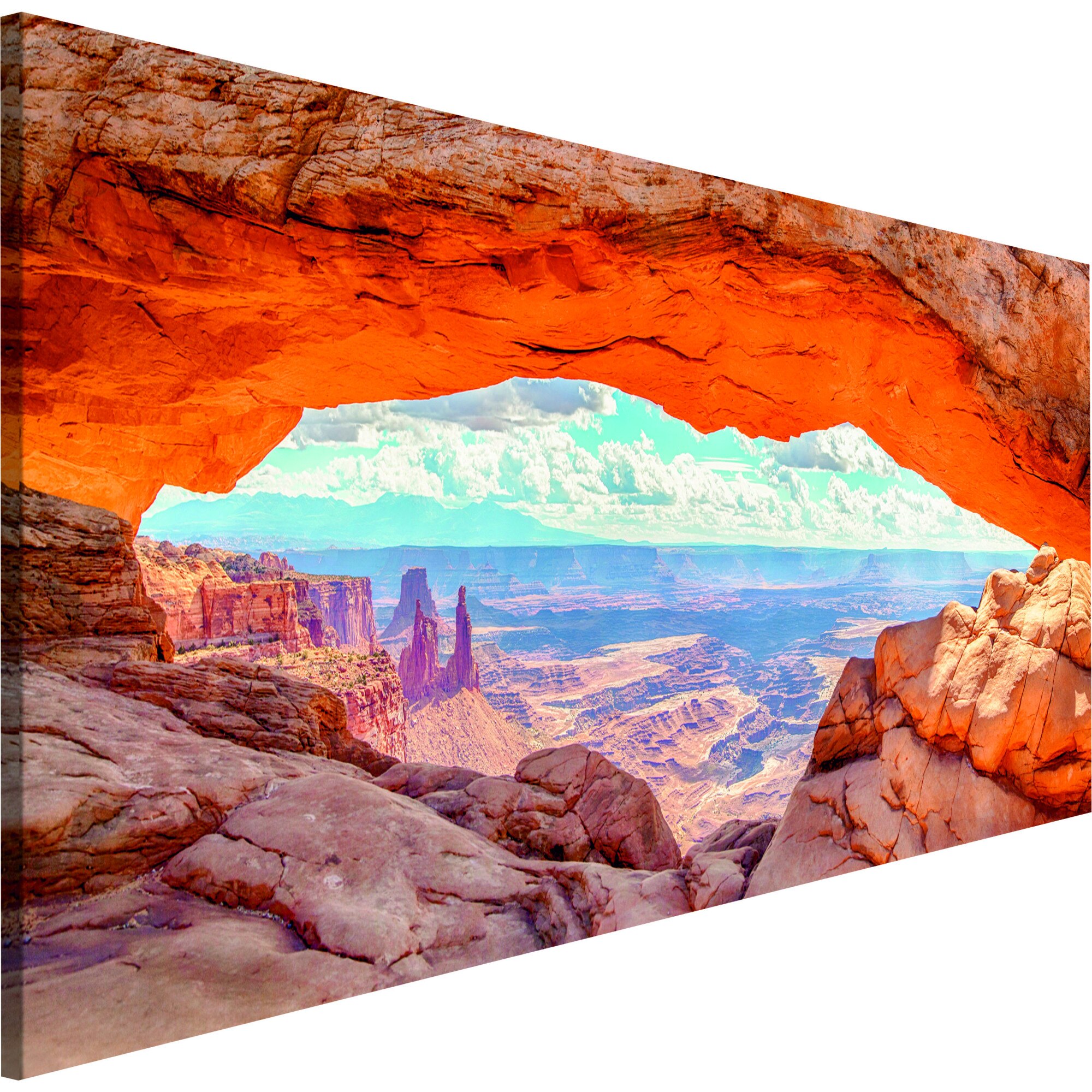 Tablou canvas - Canyon In Utah Ingust - 120 x 40 cm