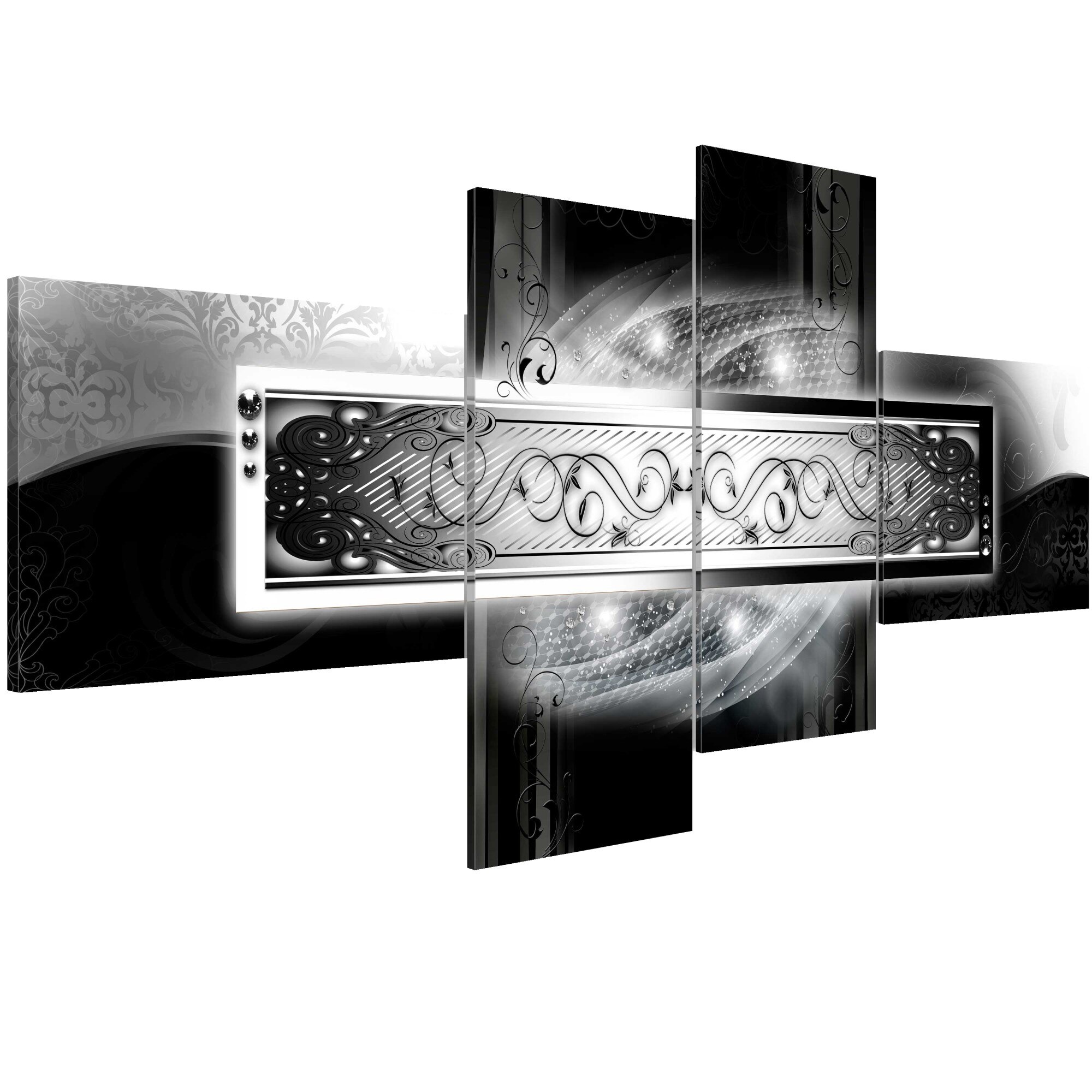 Tablou canvas 4 piese - Calea laptoasa stralucitoare - 100 x 45 cm