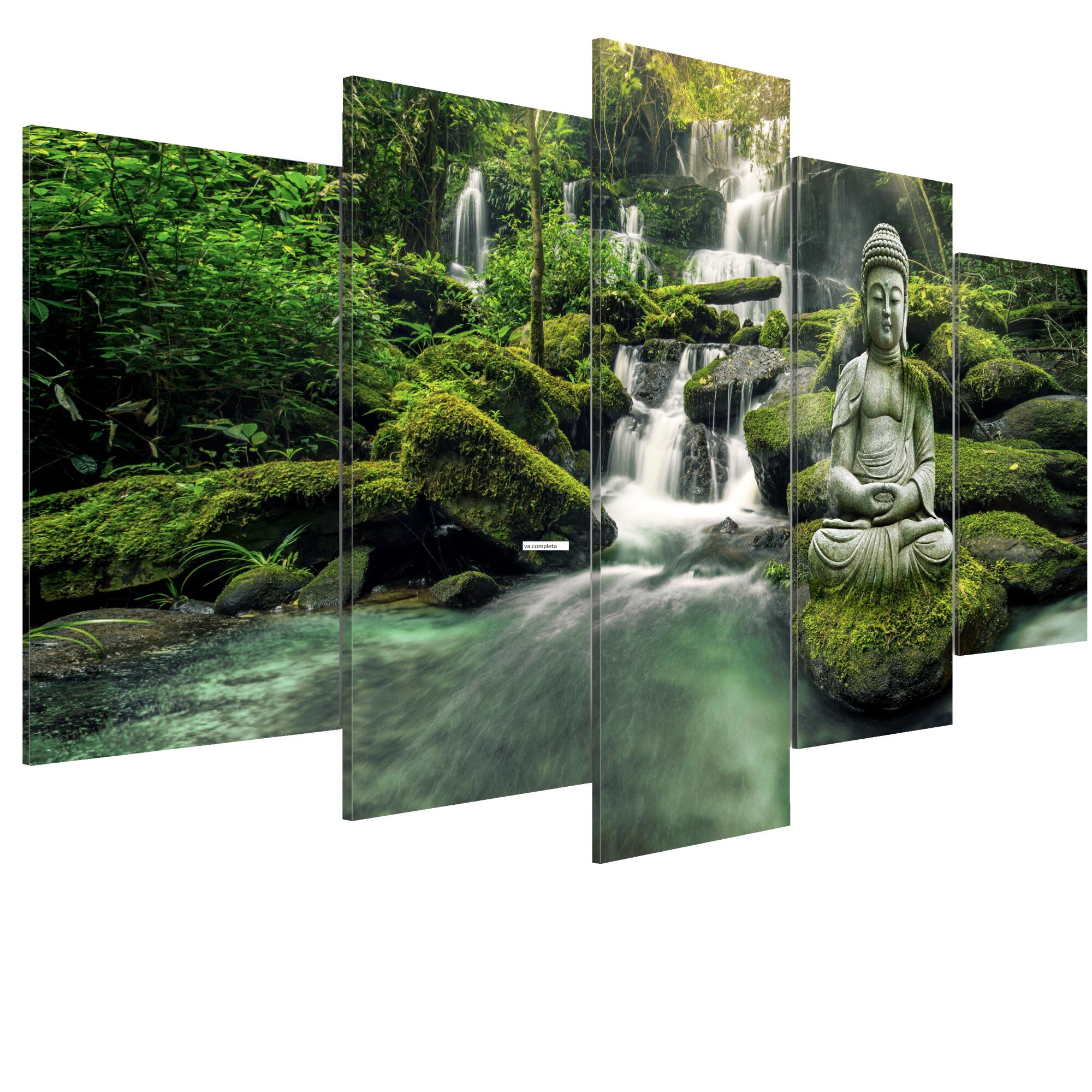 Tablou canvas 5 piese - Cerul padurii - 100 x 50 cm