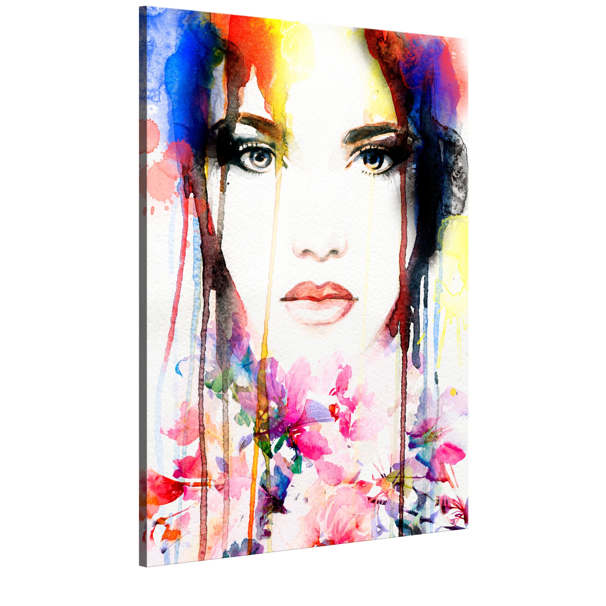 Tablou canvas - Lady colorful - 80 x 120 cm