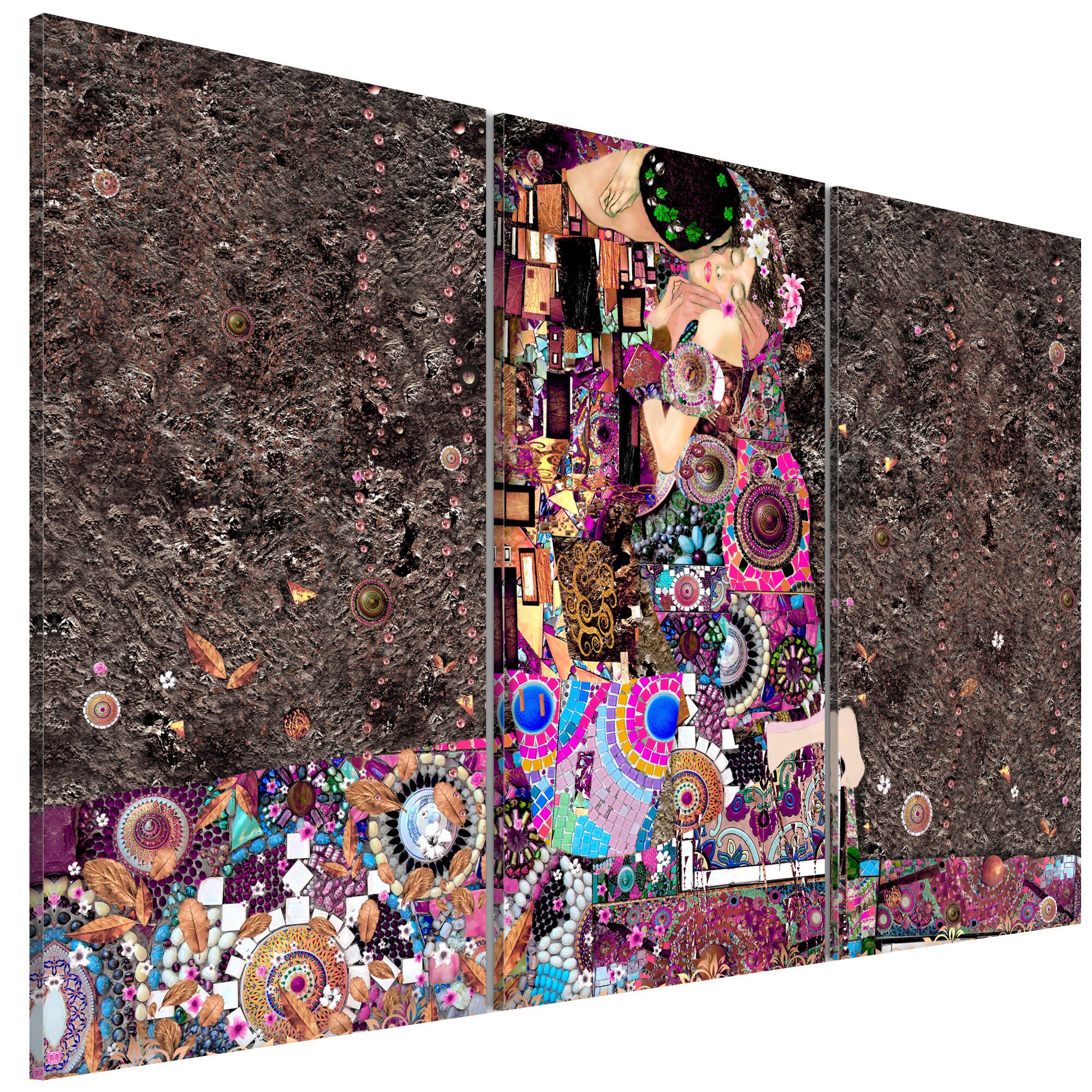 Tablou canvas 3 piese - Jigsaw amoros - 90 x 60 cm