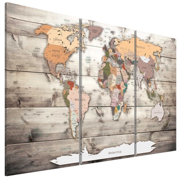 Tablou canvas 3 piese - Istoria calatoriilor - 90 x 60 cm Tablou canvas 3 piese - Istoria calatoriilor - 90 x 60 cm