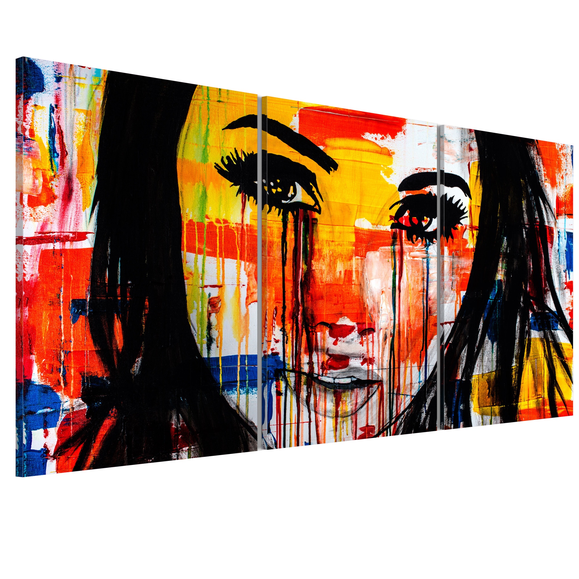 Tablou canvas 3 piese - Lacrimi de inocenta - 60 x 30 cm