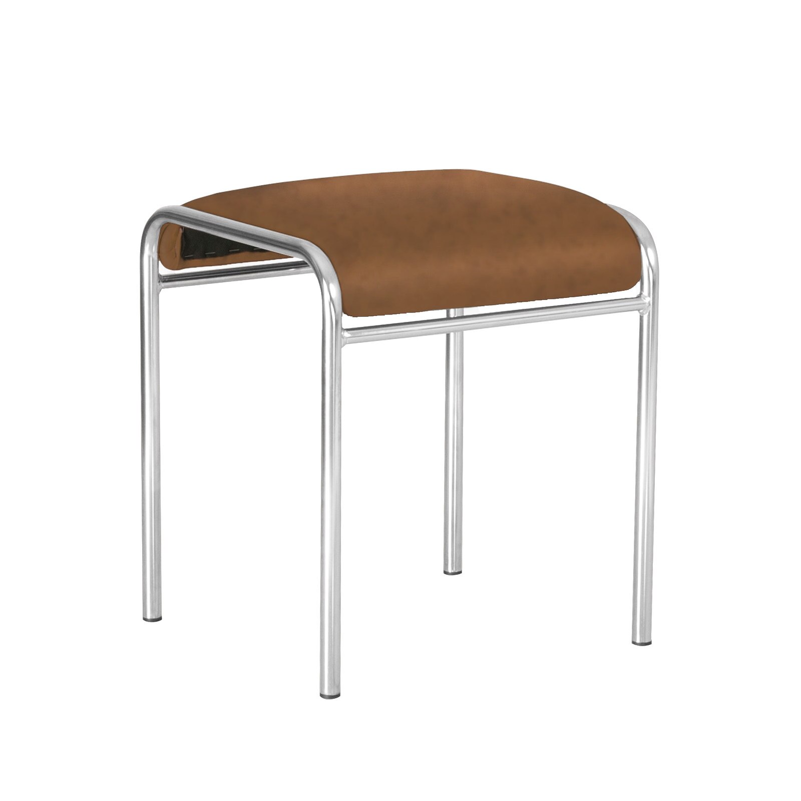 Scaun bucatarie MF CADDY CHROME, Aramiu piele ecologica