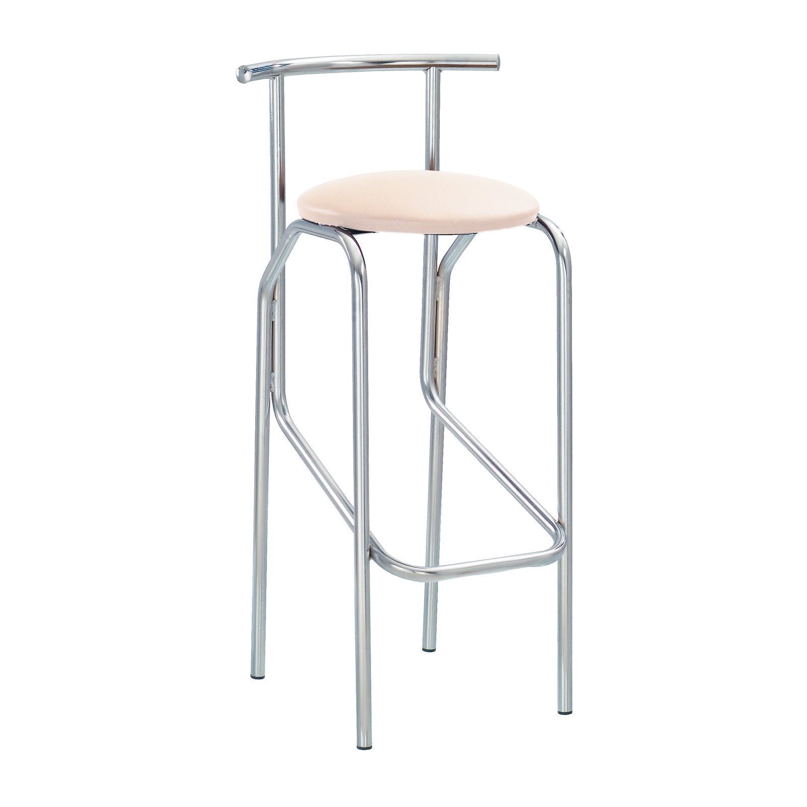 Scaun bar cafenea MF JOLA , Crem, piele ecologica