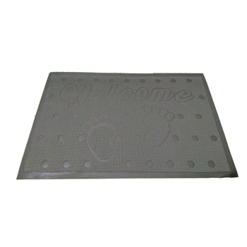Covoras baie, tip antialunecare,, 60x40cm, gramaj 200g, poliester, culoare gri beton, tip welcome Covoras baie, tip antialunecare,, 60x40cm, gramaj 200g, poliester, culoare gri beton, tip welcome