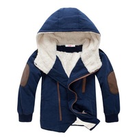 Geaca casual imblanita, baieti, bleumarin, 3 ani