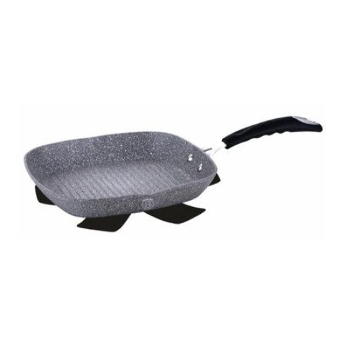 Tigaie gratar marmorata, 28 cm, Granit Diamond Line Berlinger Haus Premium inductie, BH 1163