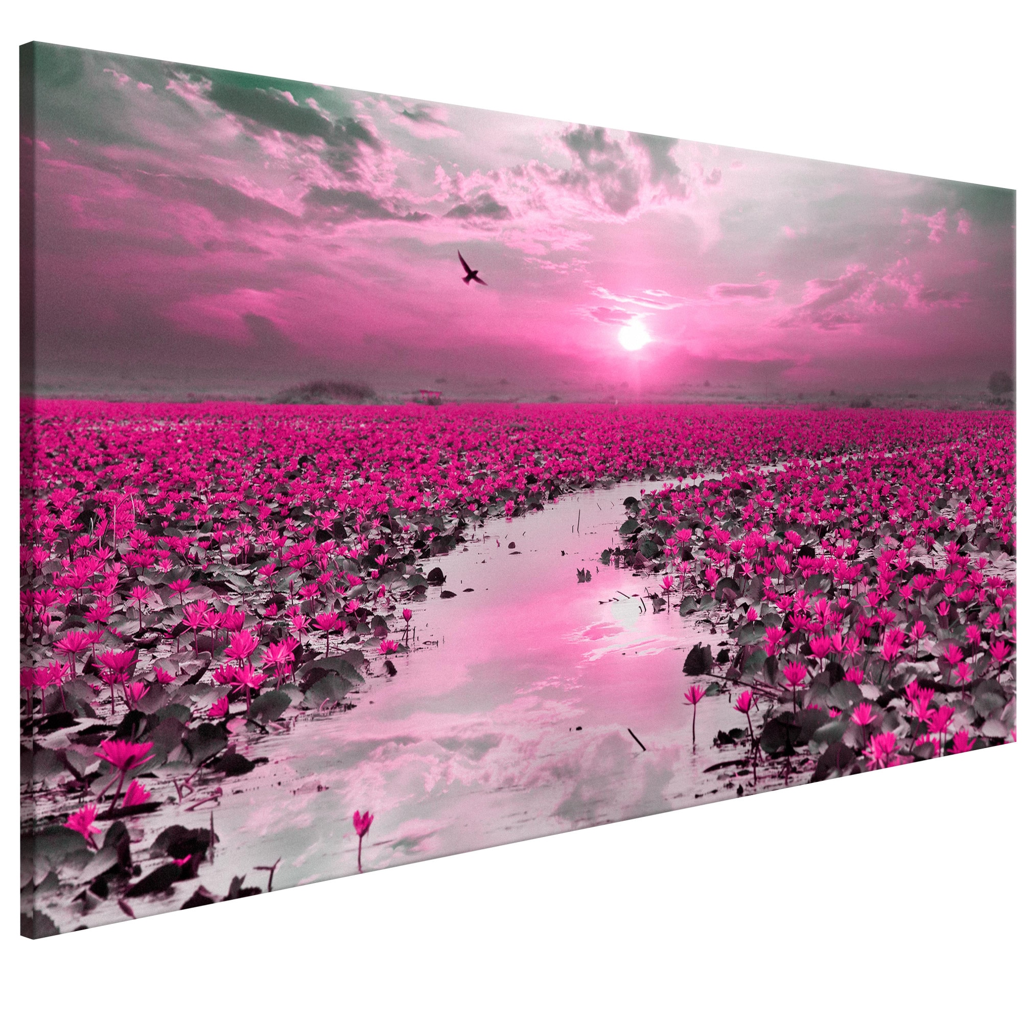 Tablou canvas - Crini Si apusul Ingust - 120 x 40 cm