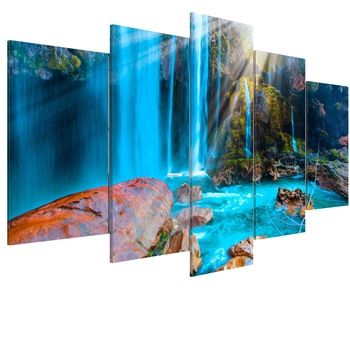 Tablou canvas 5 piese - Comorile naturii - 100 x 50 cm Tablou canvas 5 piese - Comorile naturii - 100 x 50 cm