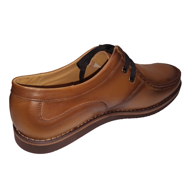 Pantof-mocasin LIRA barbati piele naturala, maro, 40