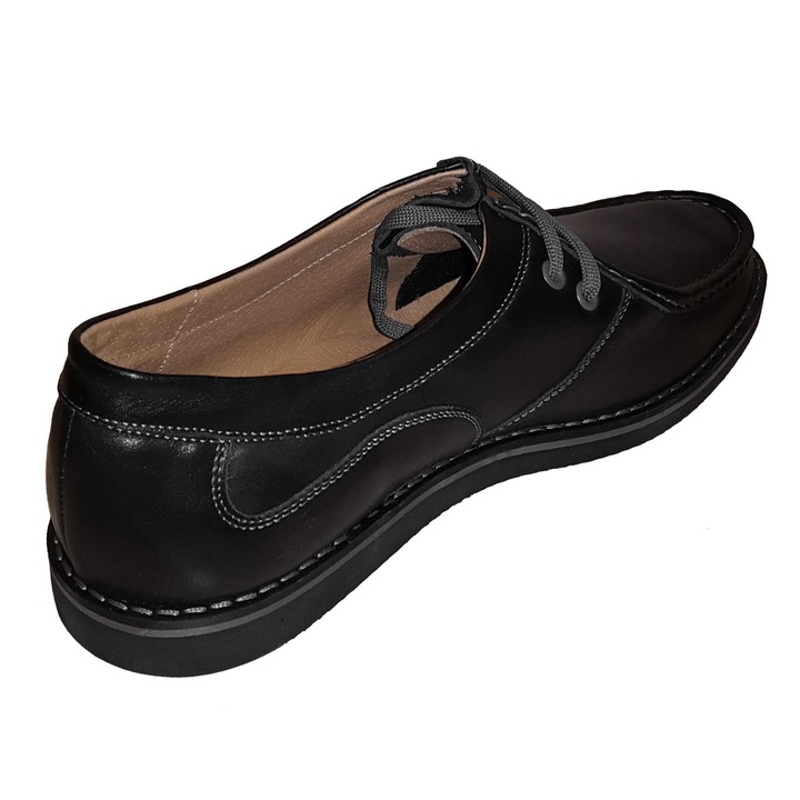 Pantof-mocasin LIRA barbati piele naturala, negru, 44