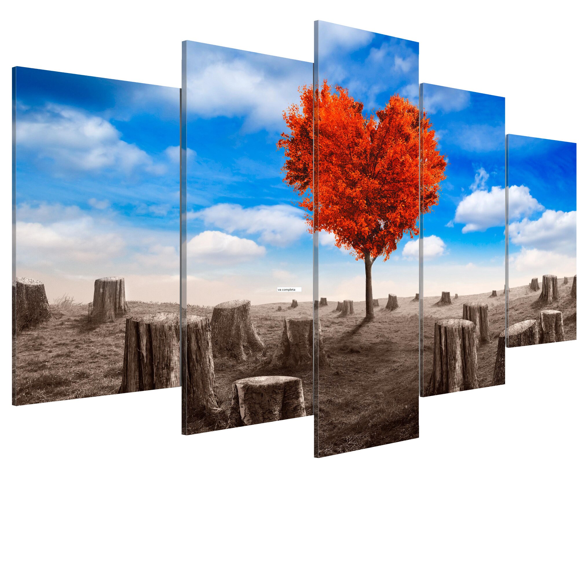 Tablou canvas 5 piese - Crezi in dragoste - 200 x 100 cm