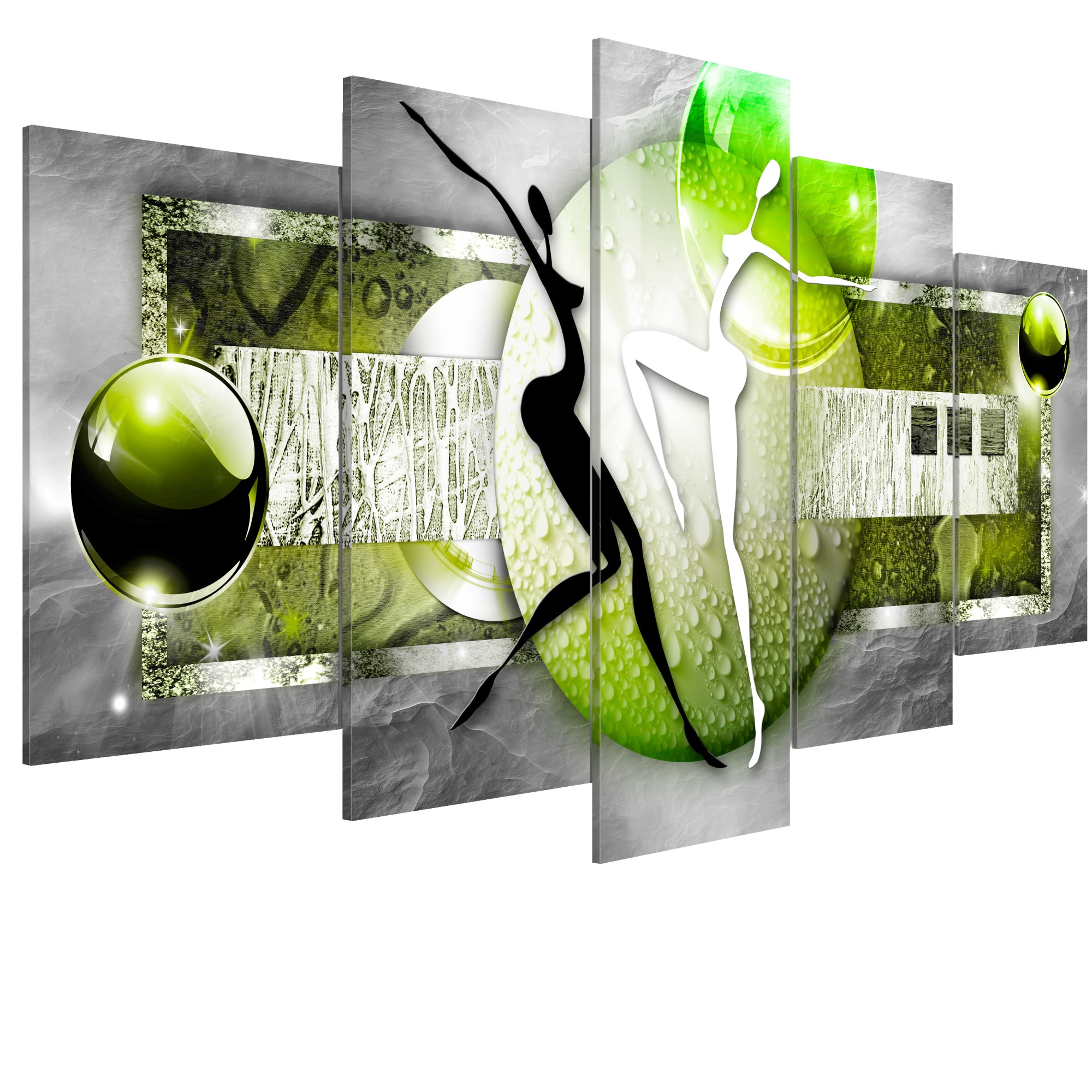 Tablou canvas 5 piese - Dansul naturii - 100 x 50 cm