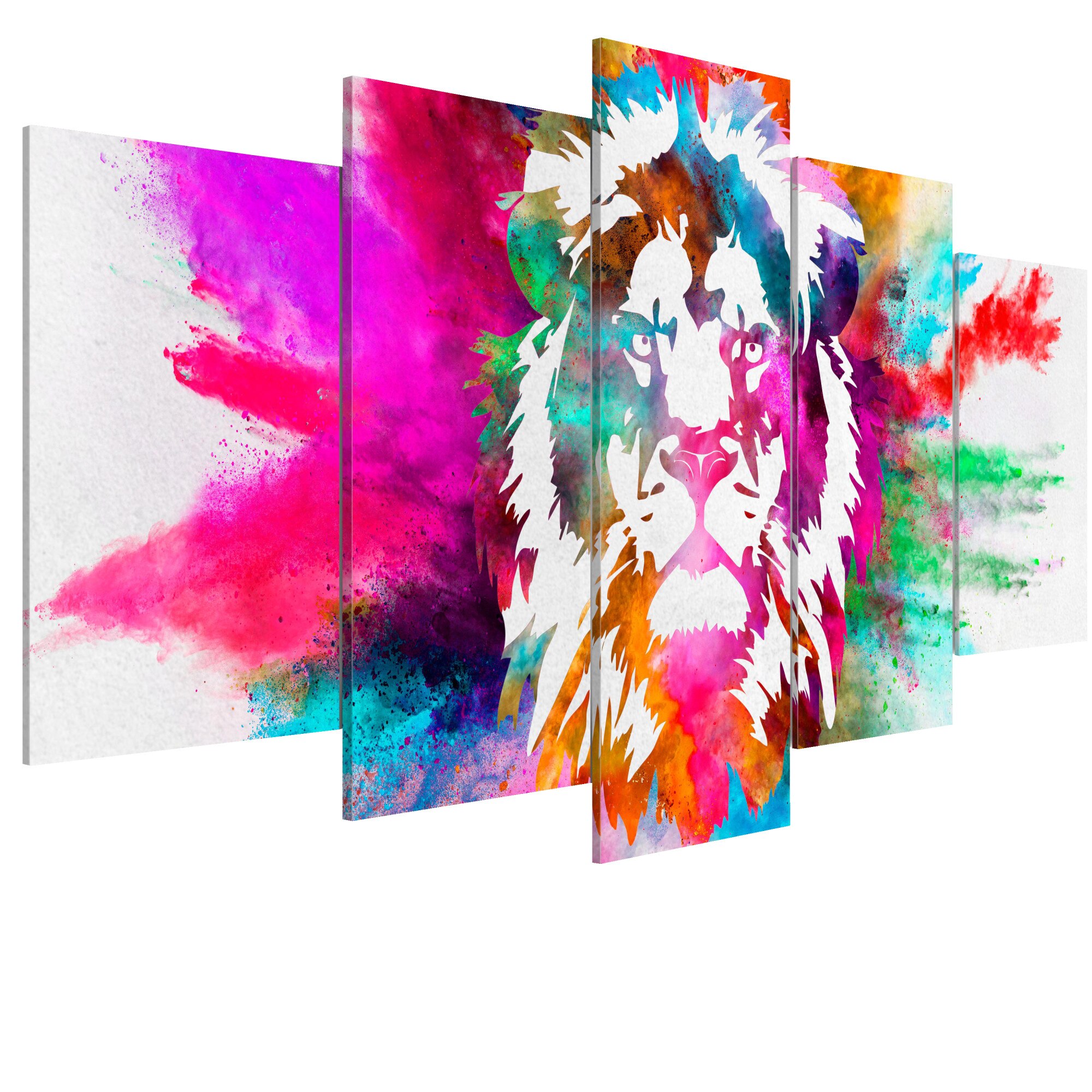 Tablou canvas 5 piese - Culorile regelui - 200 x 100 cm