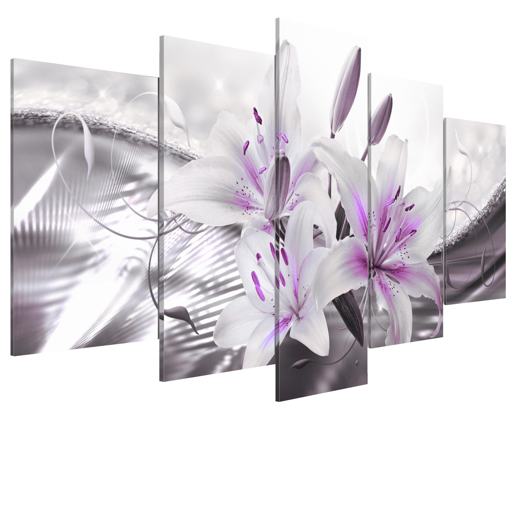 Tablou canvas 5 piese - Crystal Finesse - 100 x 50 cm