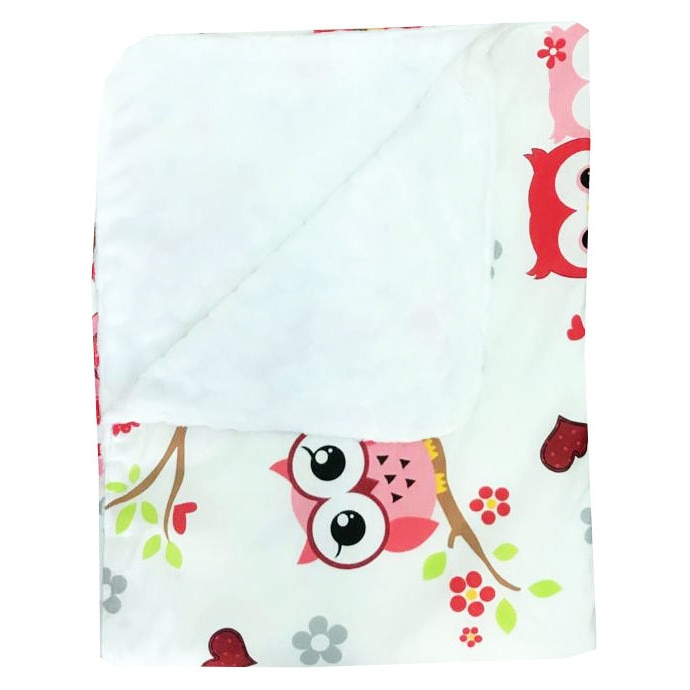 Paturica dubla bumbac - cocolino Deseda Bufnite rosii