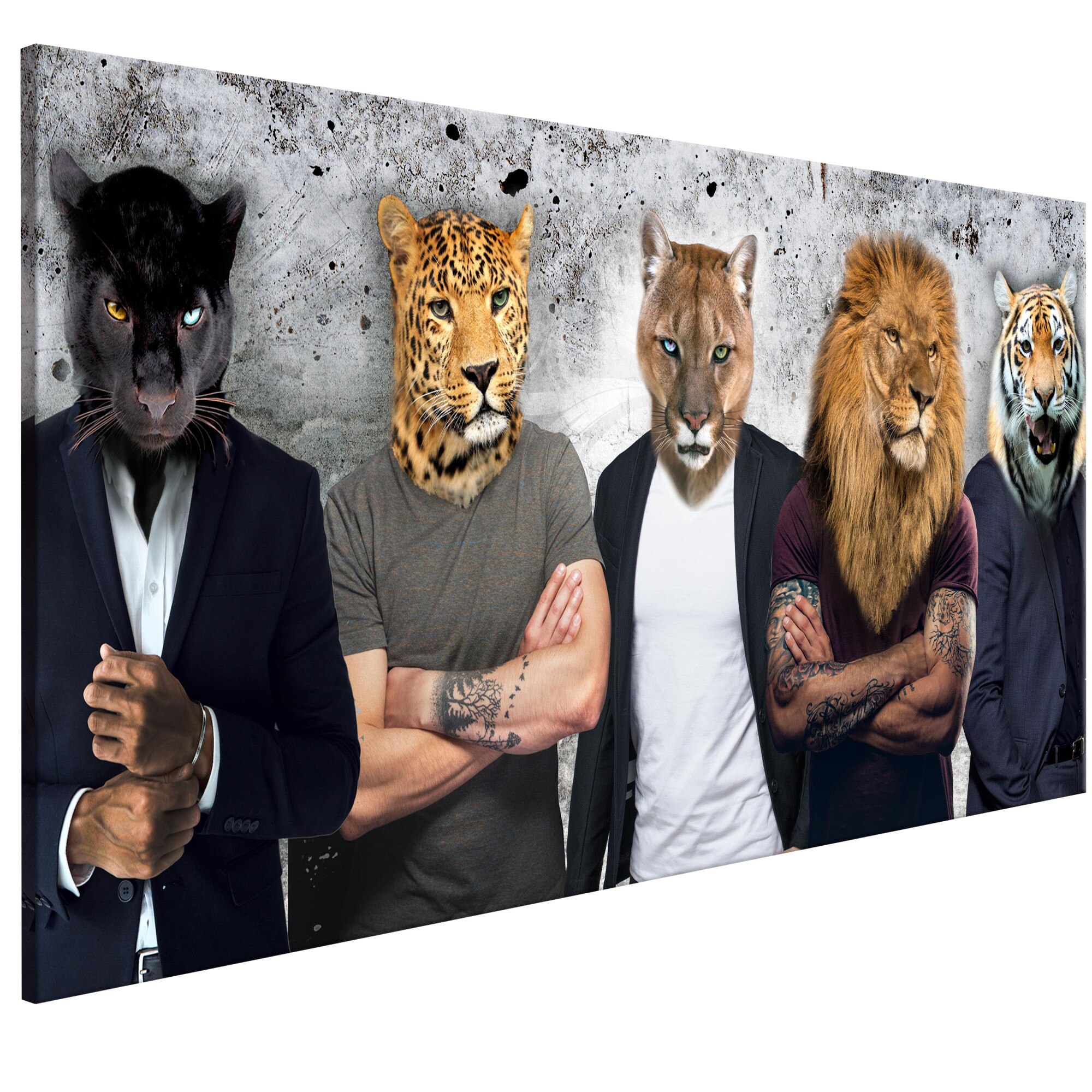 Tablou canvas - Diferite fete largi - 70 x 35 cm