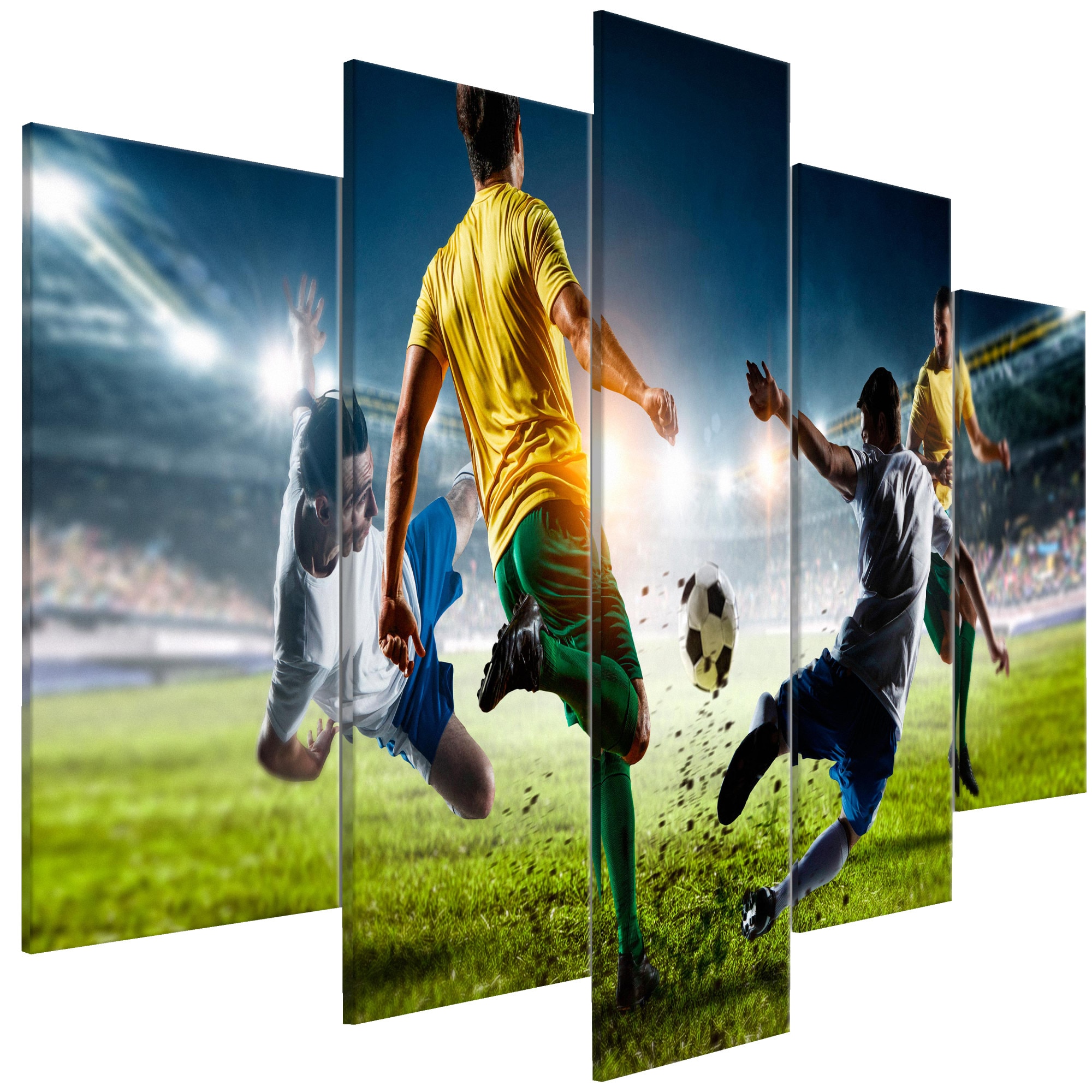Tablou canvas 5 piese - Decisiv Tackle Wide - 100 x 50 cm