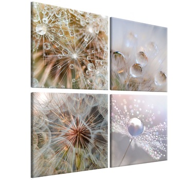 Tablou canvas 4 piese - Morning Glow - 80 x 80 cm Tablou canvas 4 piese - Morning Glow - 80 x 80 cm