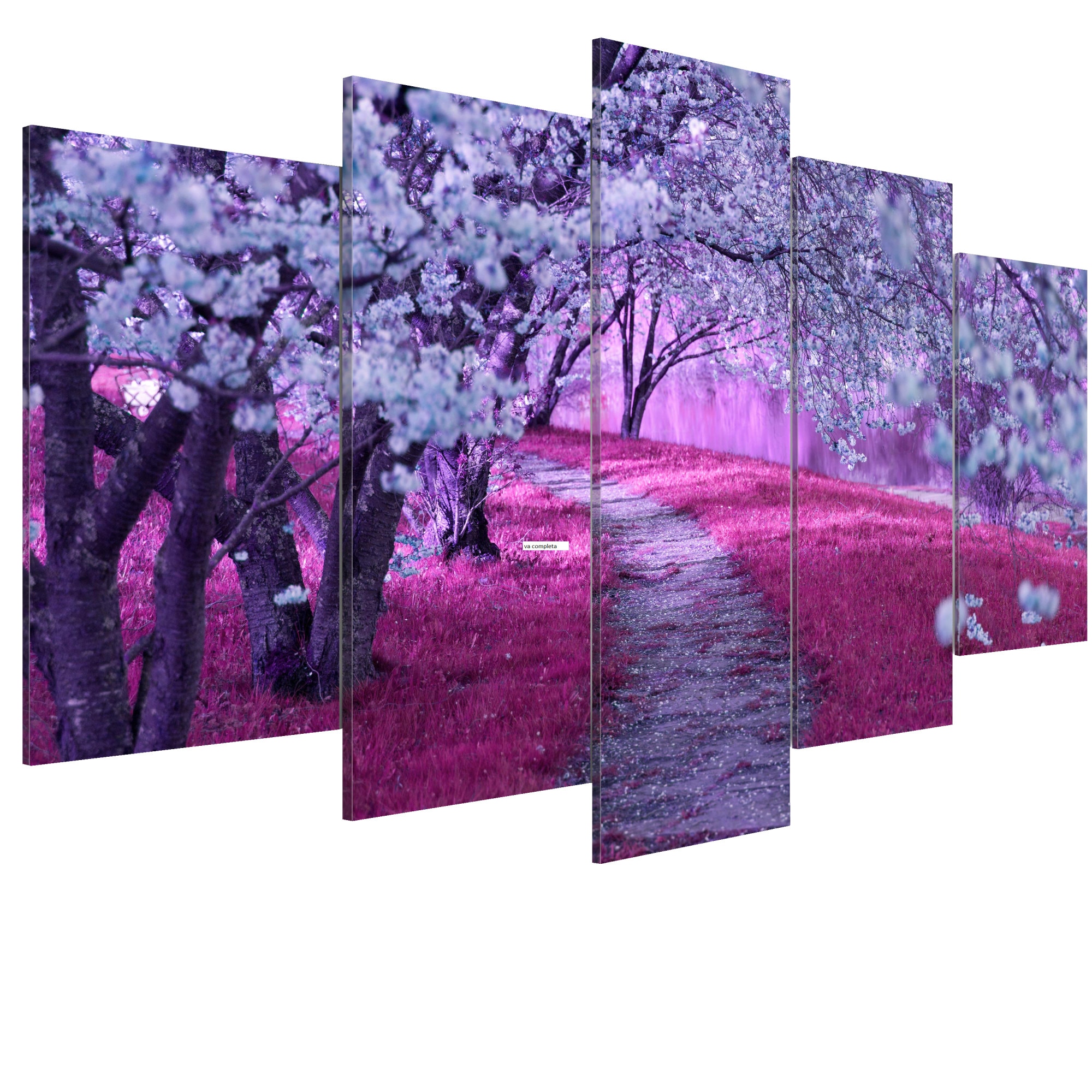 Tablou canvas 5 piese - Drumul iubirii - 100 x 50 cm