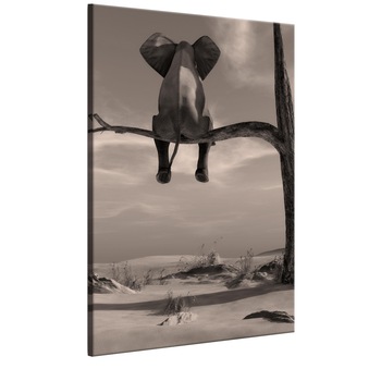 Tablou canvas - Elefant In deSert - 40 x 60 cm Tablou canvas - Elefant In deSert - 40 x 60 cm