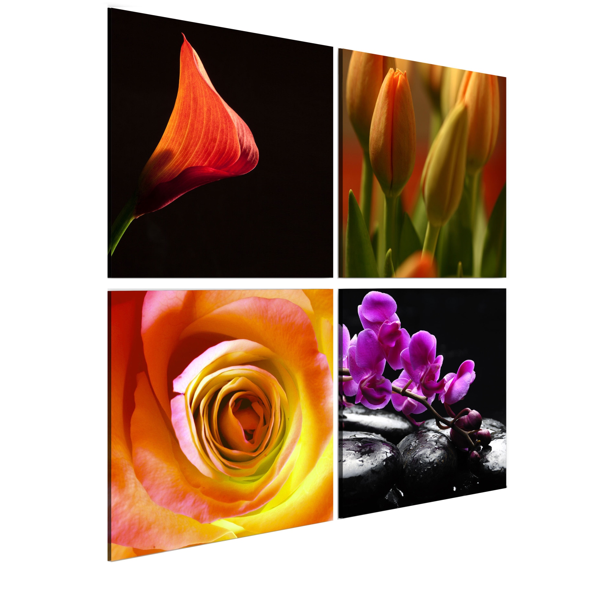 Tablou canvas 4 piese - Esenta frumusetii - 90 x 90 cm