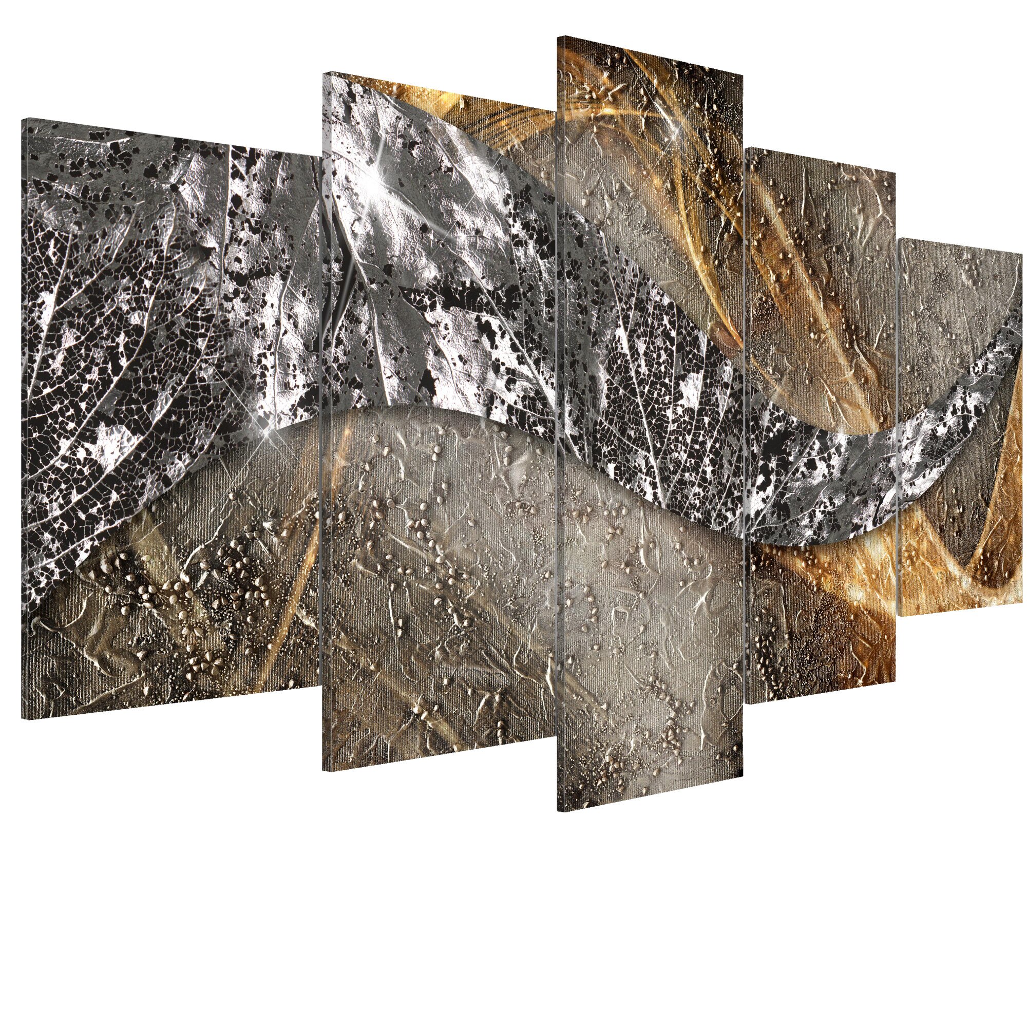 Tablou canvas 5 piese - Dinamica toamnei - 200 x 100 cm