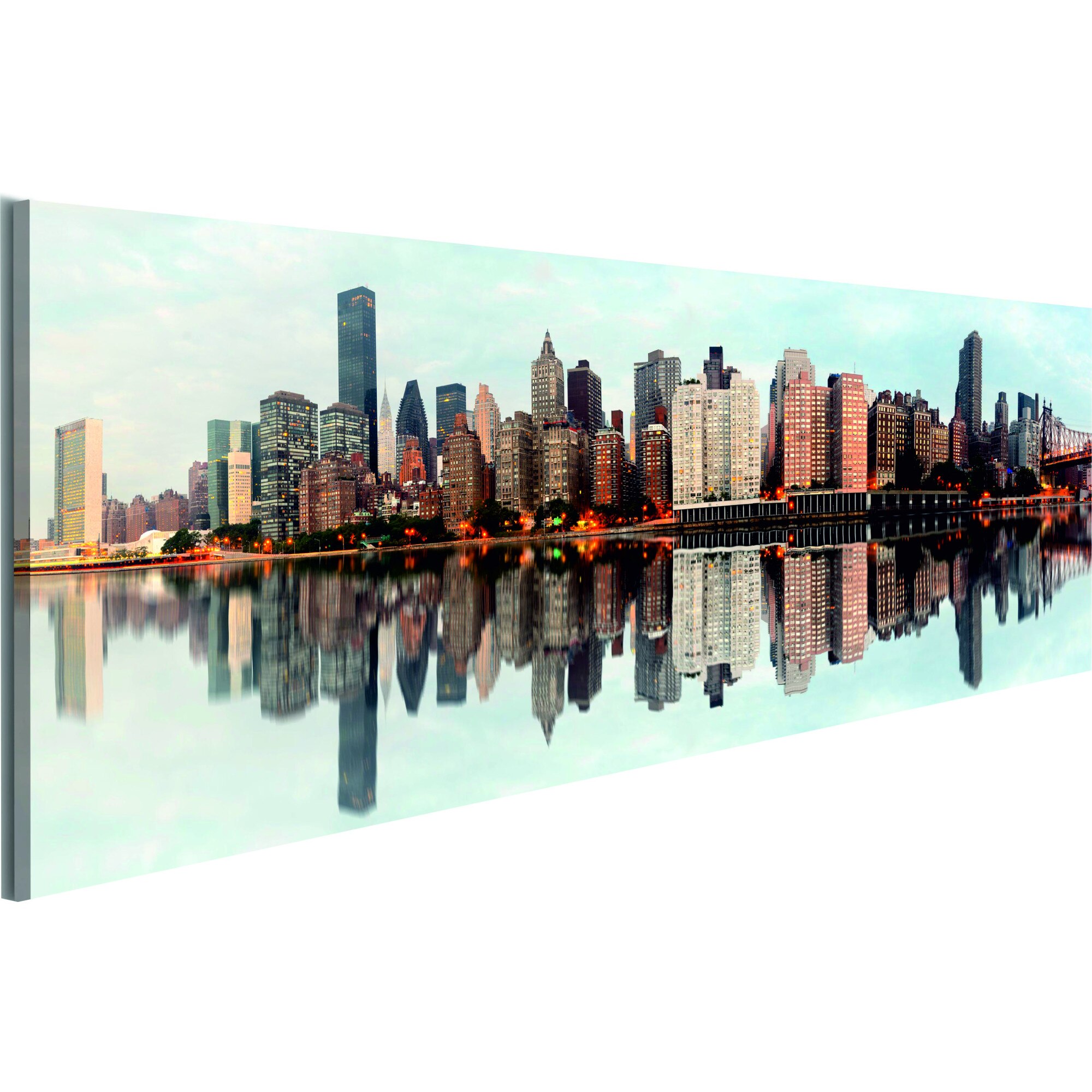 Tablou canvas - Dimineata Manhattan - 120 x 40 cm