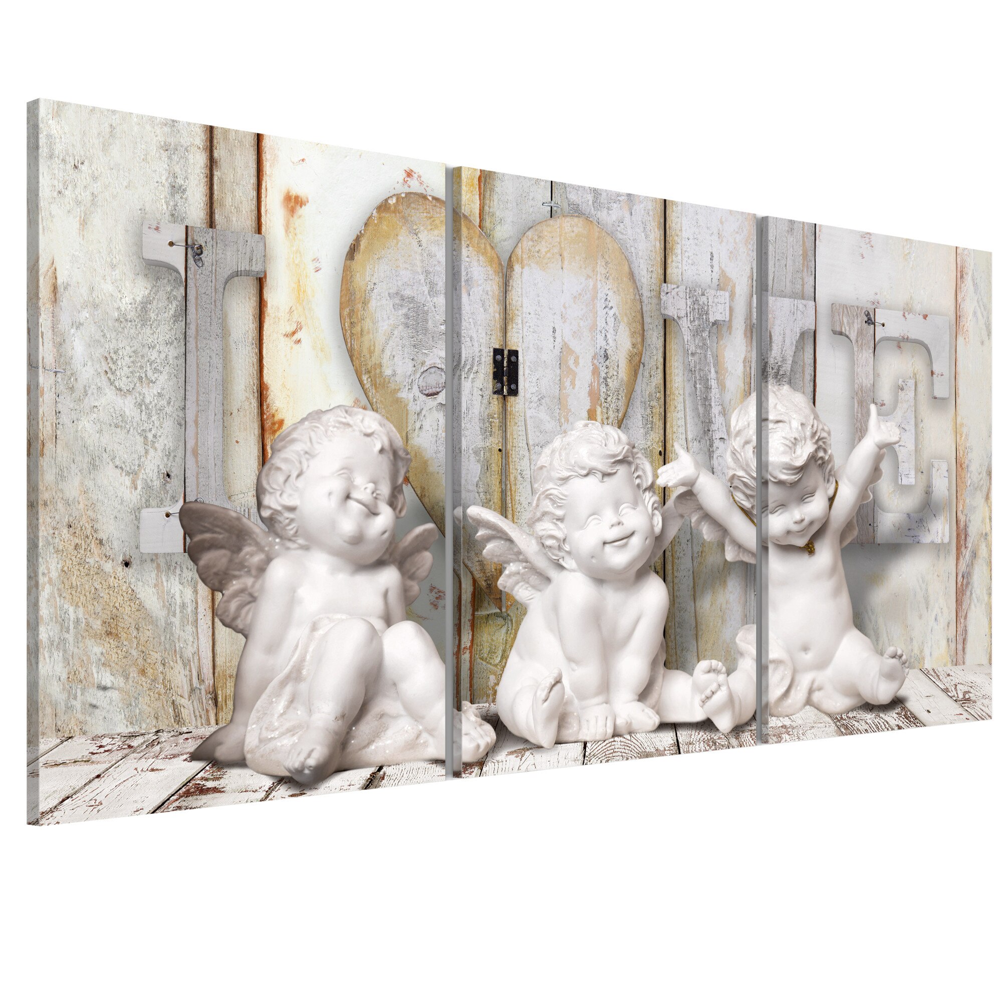 Tablou canvas 3 piese - Fericirea angelica - 60 x 30 cm