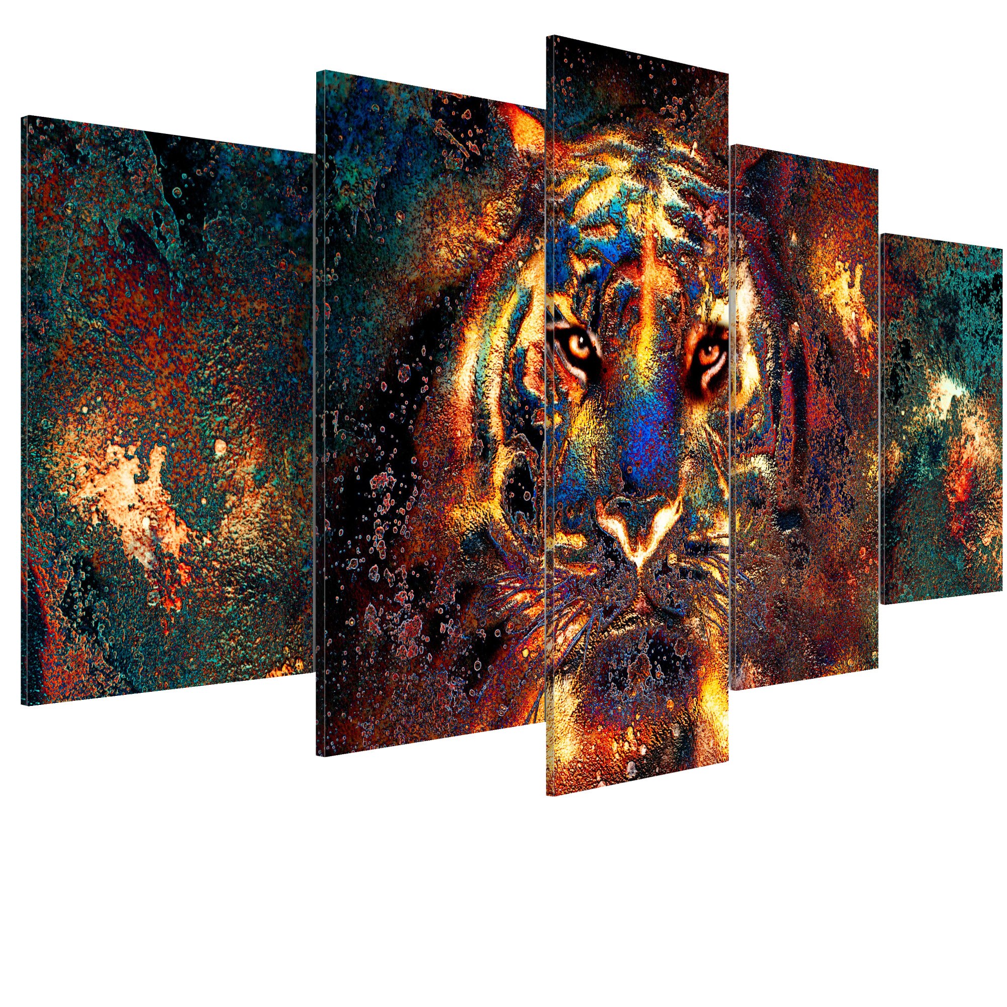 Tablou canvas 5 piese - Farmecul salbatic - 100 x 50 cm