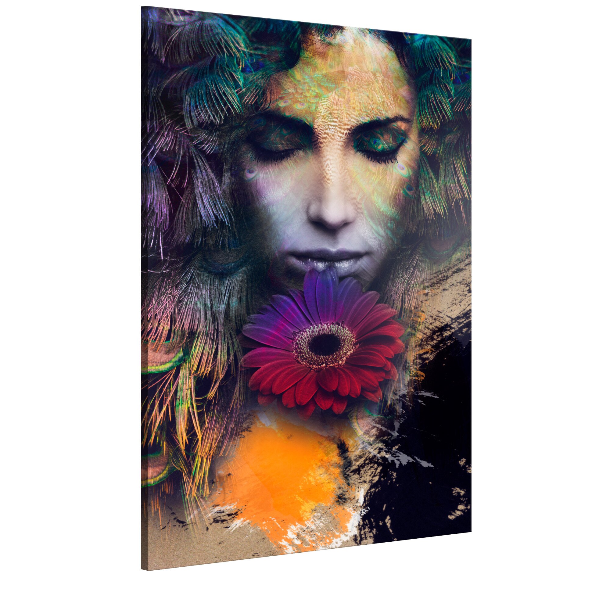 Tablou canvas - Fata senzuala - 80 x 120 cm