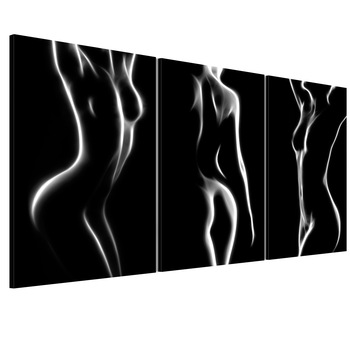Tablou canvas 3 piese - Noaptea simturilor - 120 x 60 cm Tablou canvas 3 piese - Noaptea simturilor - 120 x 60 cm