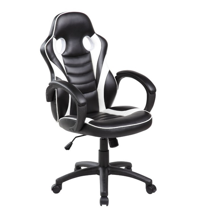 Unic Spot 101 Gamer szék, fekete-fehér