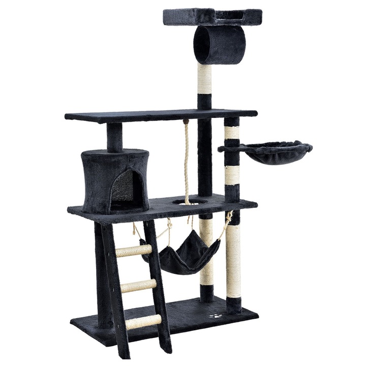 Ansamblu de joaca pentru pisici MBR Chiara, XL, Gri inchis