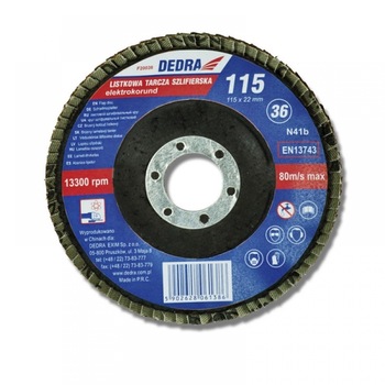 Disc de slefuire evantai 115x22,2 mm,120 Disc de slefuire evantai 115x22,2 mm,120