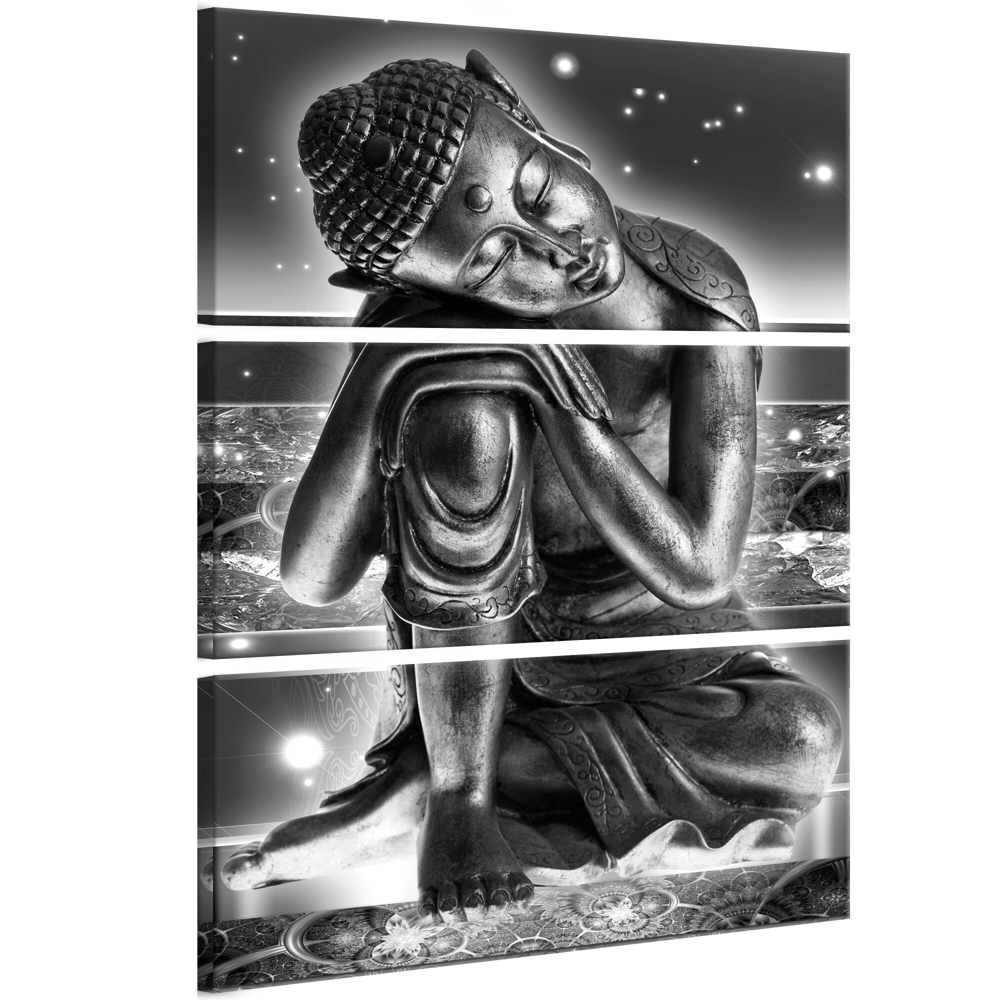 Tablou canvas 3 piese - Fanteziile lui Buddha - 60 x 90 cm