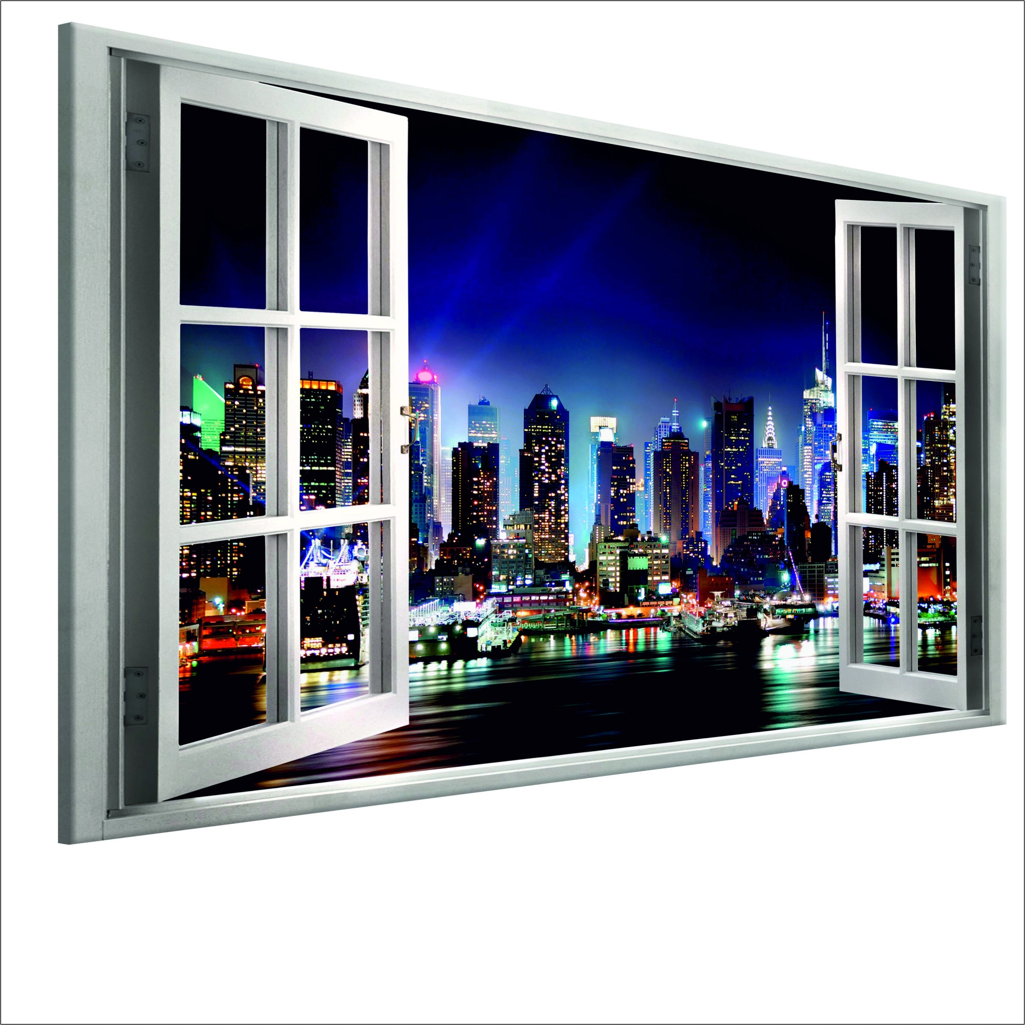 Tablou canvas - Fereastra vedere la New York - 120 x 80 cm
