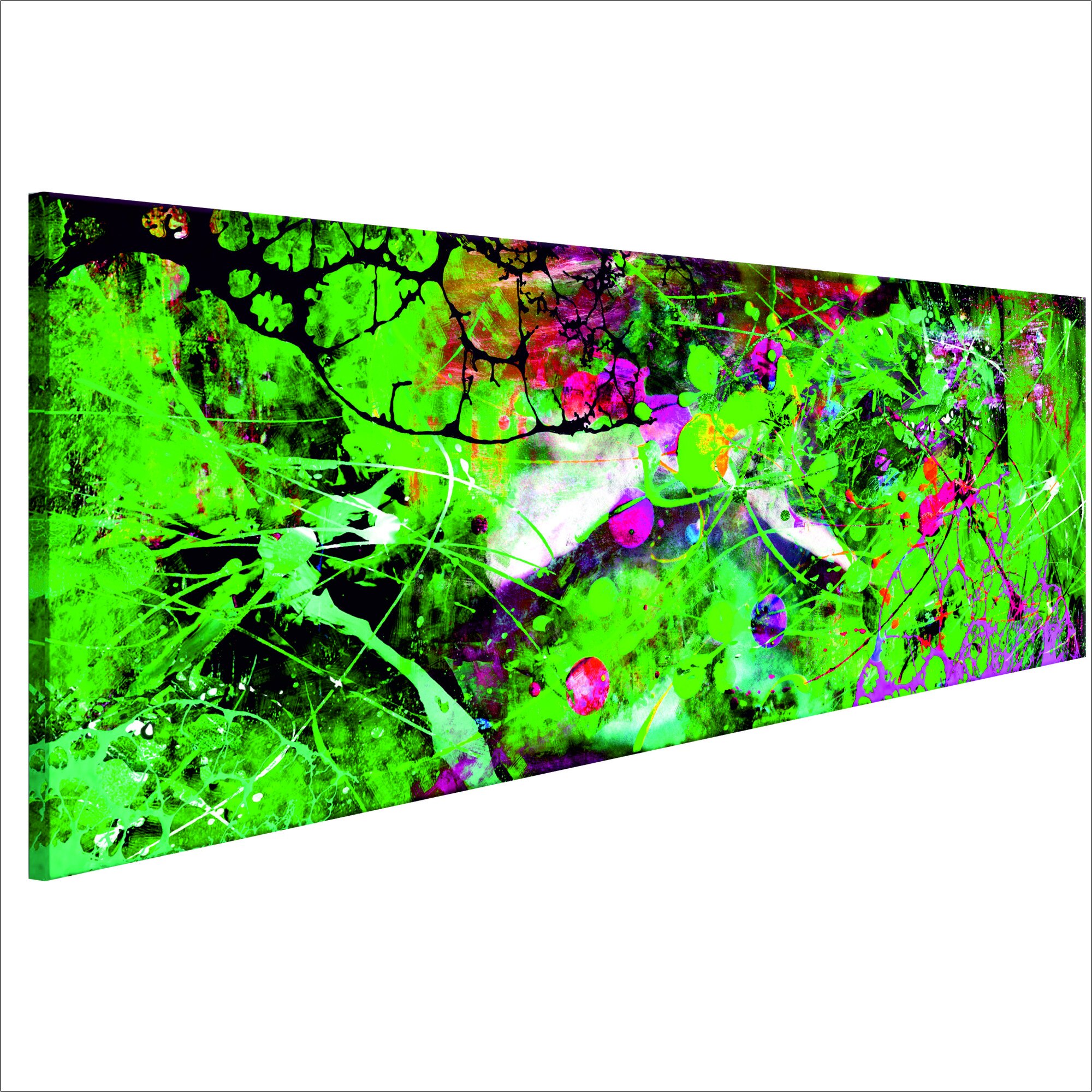 Tablou canvas - Fantezie verde - 135 x 45 cm