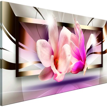 Tablou canvas - Flori In afara cadrului Ingust - 135 x 45 cm Tablou canvas - Flori In afara cadrului Ingust - 135 x 45 cm