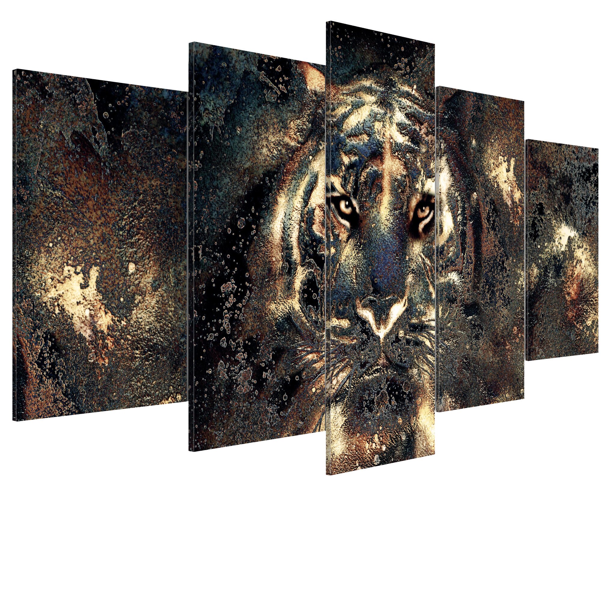 Tablou canvas 5 piese - Frumusetea pradatoare - 200 x 100 cm