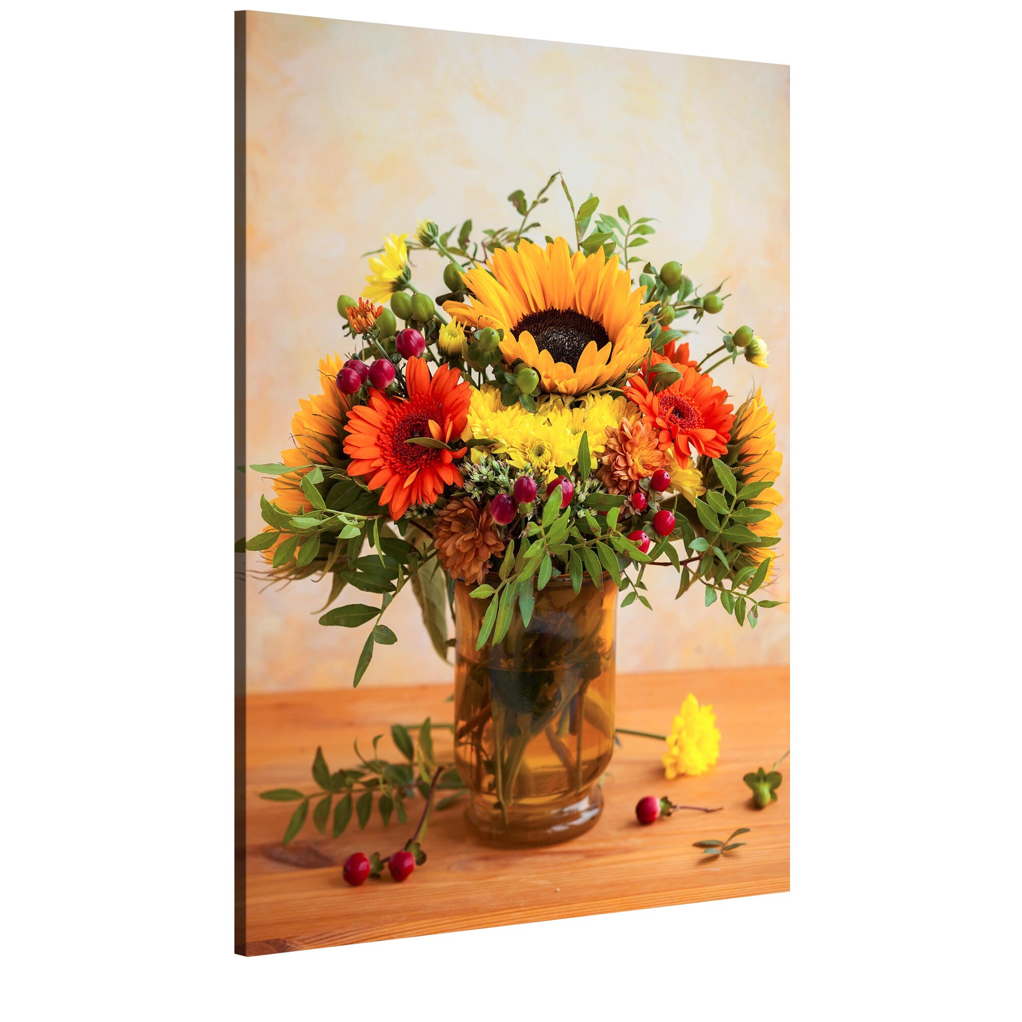 Tablou canvas - Flori de toamna - 60 x 90 cm
