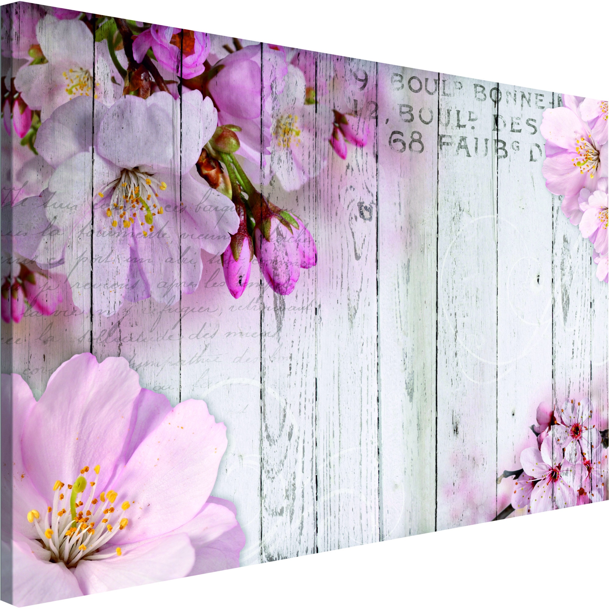Tablou canvas - Flori pe scanduri - 90 x 60 cm