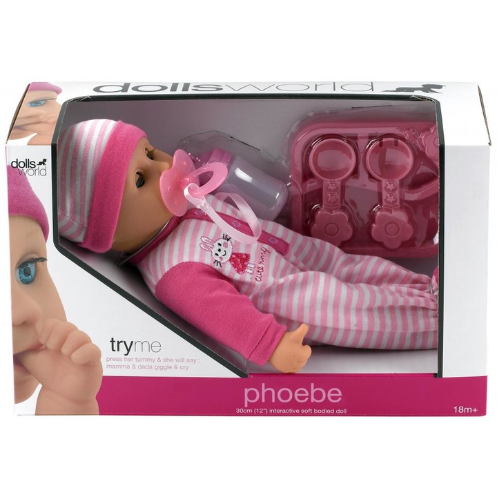 MTS 1087268 Phoebe puha baba - 30 cm, többféle