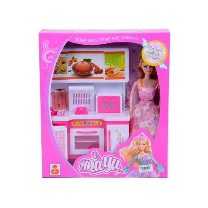 MK Toys 2543911 Baba konyhával játékszett