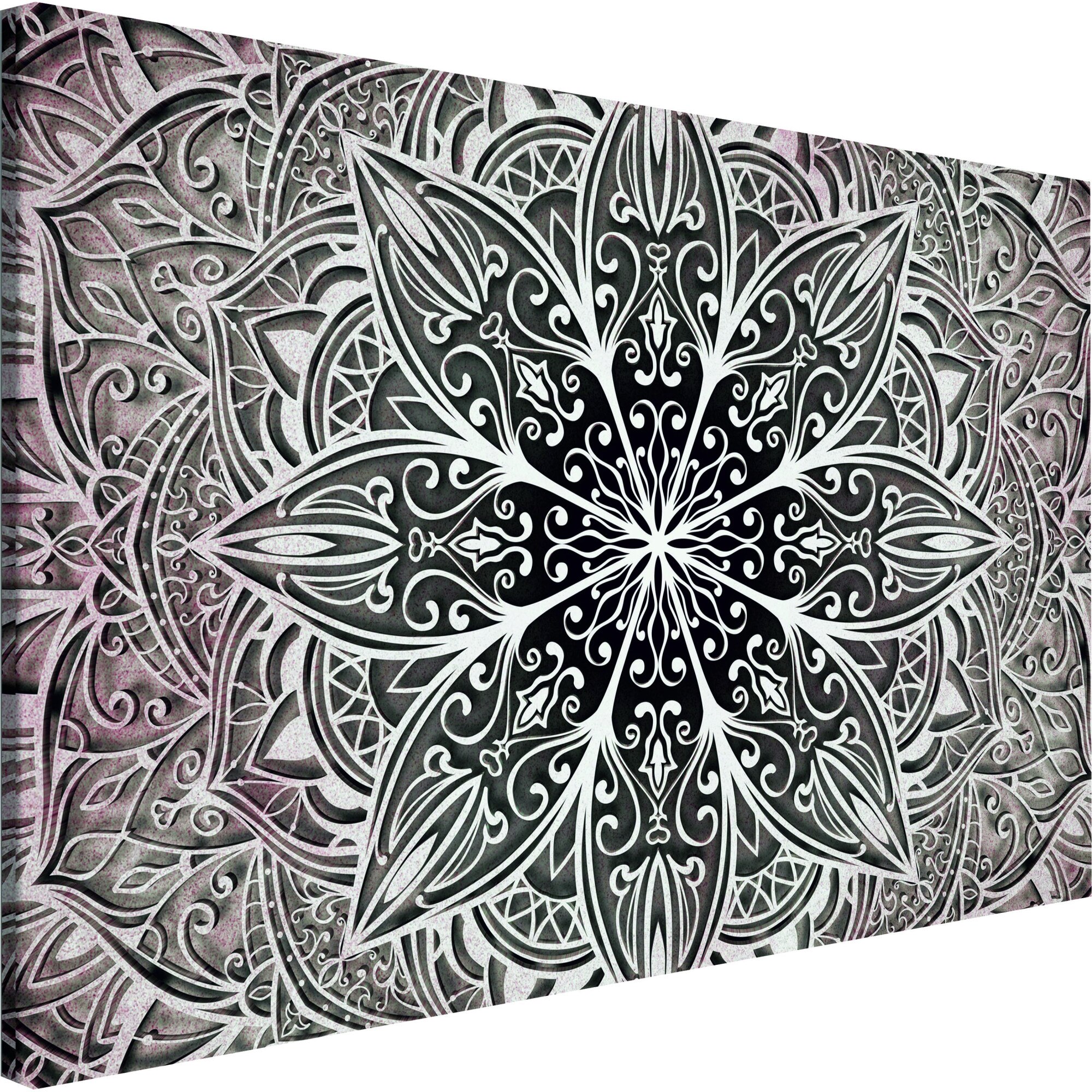 Tablou canvas - Flori orientale roz Ingust - 90 x 60 cm