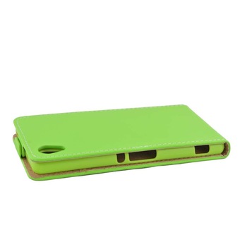 Husa Sony Ericsson Xperia M4 Aqua, piele eco, flexi slim, verde Husa Sony Ericsson Xperia M4 Aqua, piele eco, flexi slim, verde